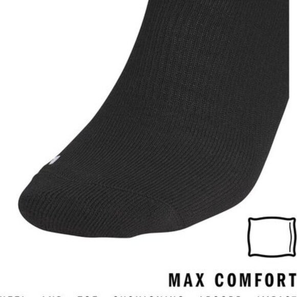 adidas AEROREADY Soccer Socks 2-Pack Black NWT Stocking Stuffer Holiday Gift - Picture 6 of 11